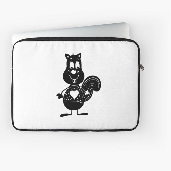 Black and white squirrel Laptop Sleeve