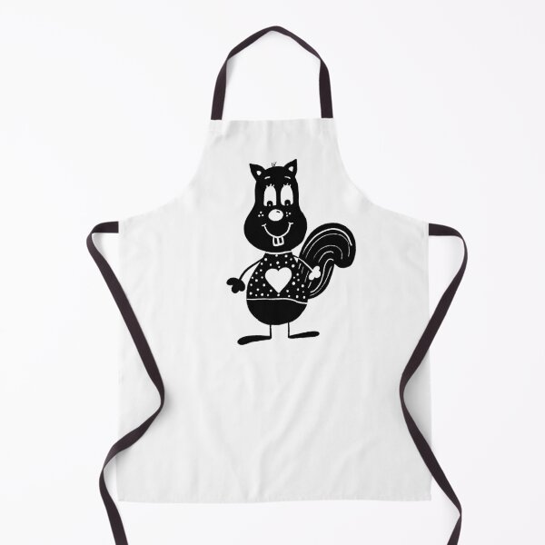 Item preview, Black and white squirrel designed and sold by KateCrafts.