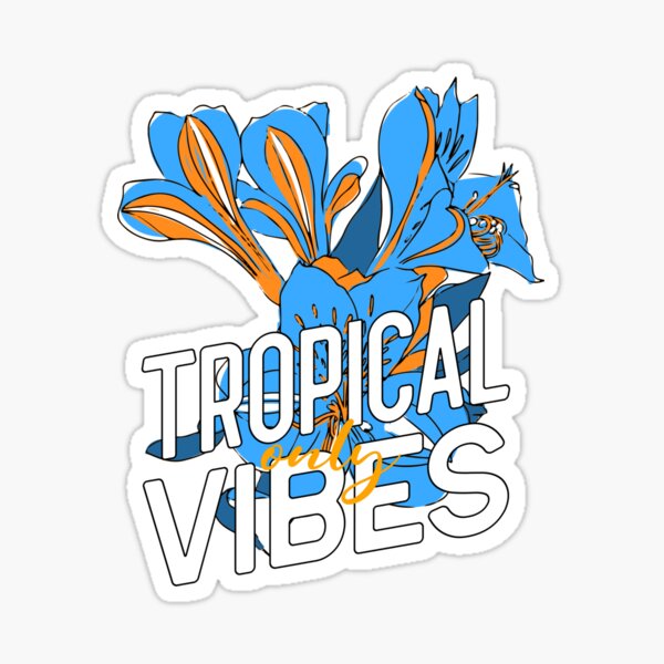 Vista previa del artículo con la obra «Solo vibraciones tropicales», diseñado y vendido por Lorene GZ.