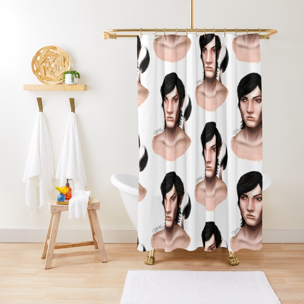 Portrait - Cardan Greenbriar Shower Curtain