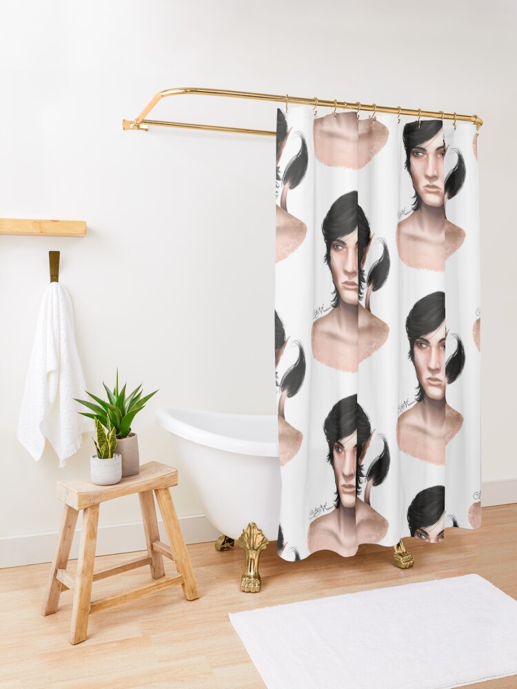 Alternate view of Portrait - Cardan Greenbriar Shower Curtain
