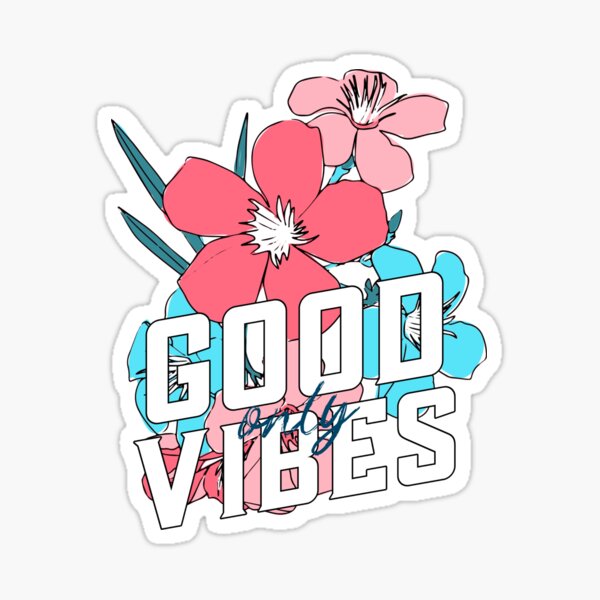 Vista previa del artículo con la obra «Solo buenas vibraciones tropicales», diseñado y vendido por Lorene GZ.