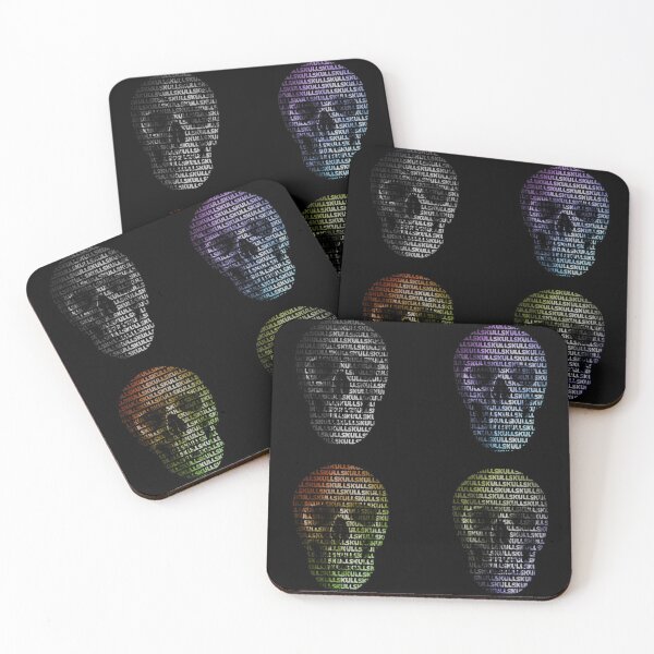 Item preview, 4 color skulls text designed and sold by RKSDesigns.