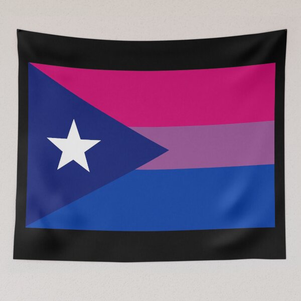 Item preview, Bandera del orgullo bisexual puertorriqueño designed and sold by SimplyPride.