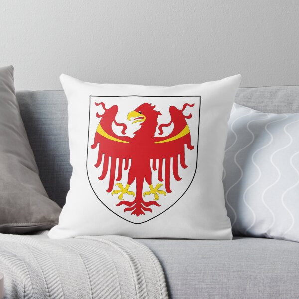 Coat of Arms of South Tyrol Throw Pillow