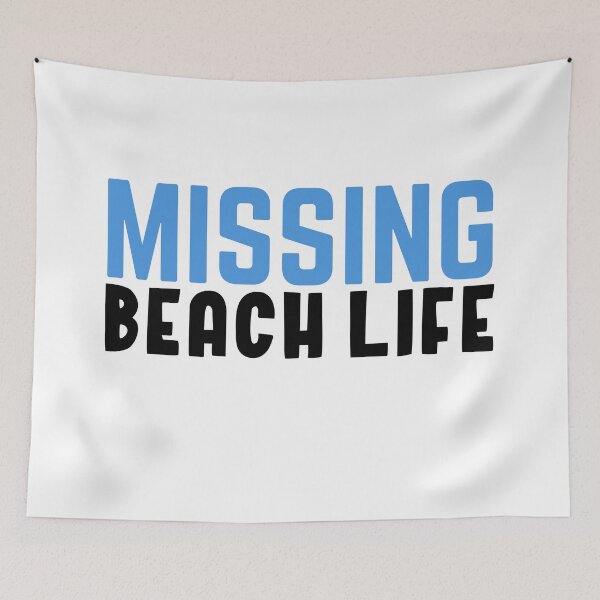 Item preview, Missing Beach life designed and sold by bumperapparels.