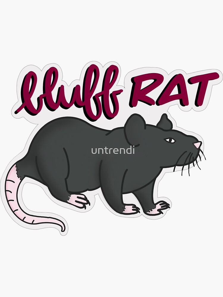 "Bluff Rat School Pride Sticker" Sticker for Sale by untrendi Redbubble