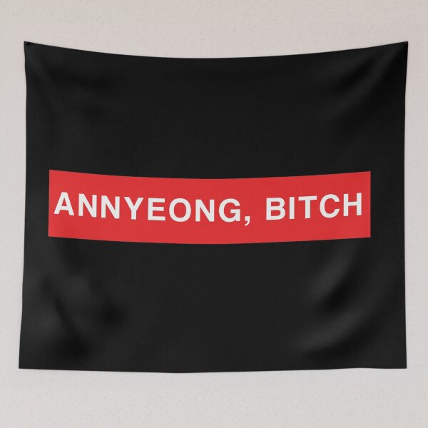 Item preview, ANNYEONG, B*TCH - Sassy Korean Quote designed and sold by SugarSaint.