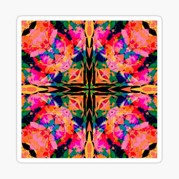 Rainbow of flowers Sticker