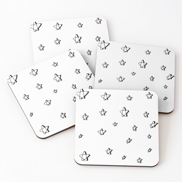 Item preview, White Stars with Shadow designed and sold by Arexus.