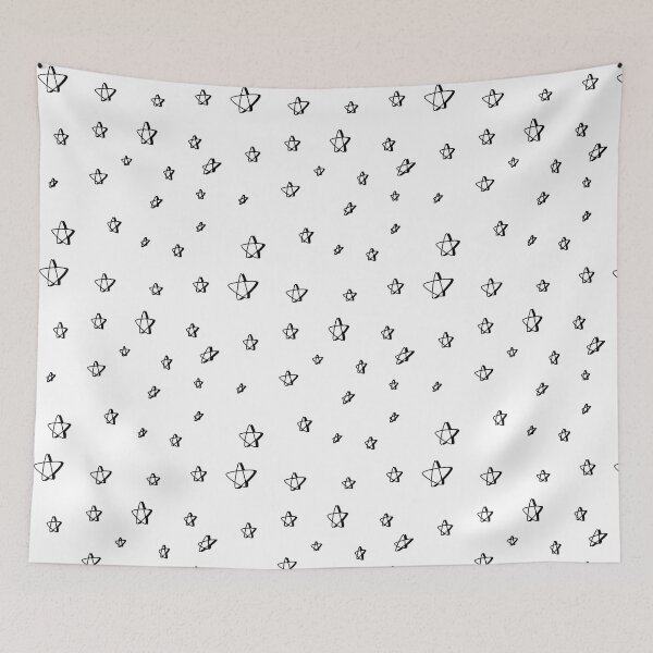 Item preview, White Stars with Shadow designed and sold by Arexus.