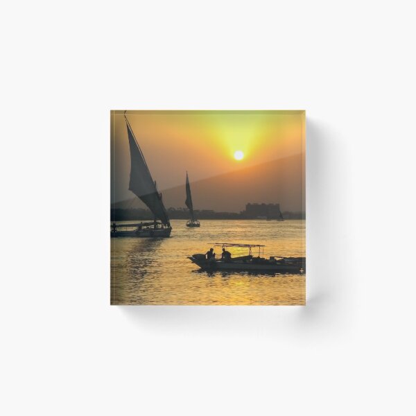 Item preview, Sunset and Felucca on the Nile at Cairo designed and sold by Tom Carpenter.