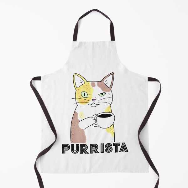 Item preview, Coffee Cat Barista Purrista designed and sold by Kittyworks.