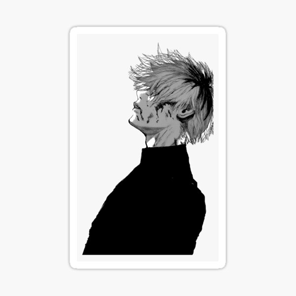 Ken Kaneki From Tokyo Ghoul Sticker By Rias Gremory Redbubble