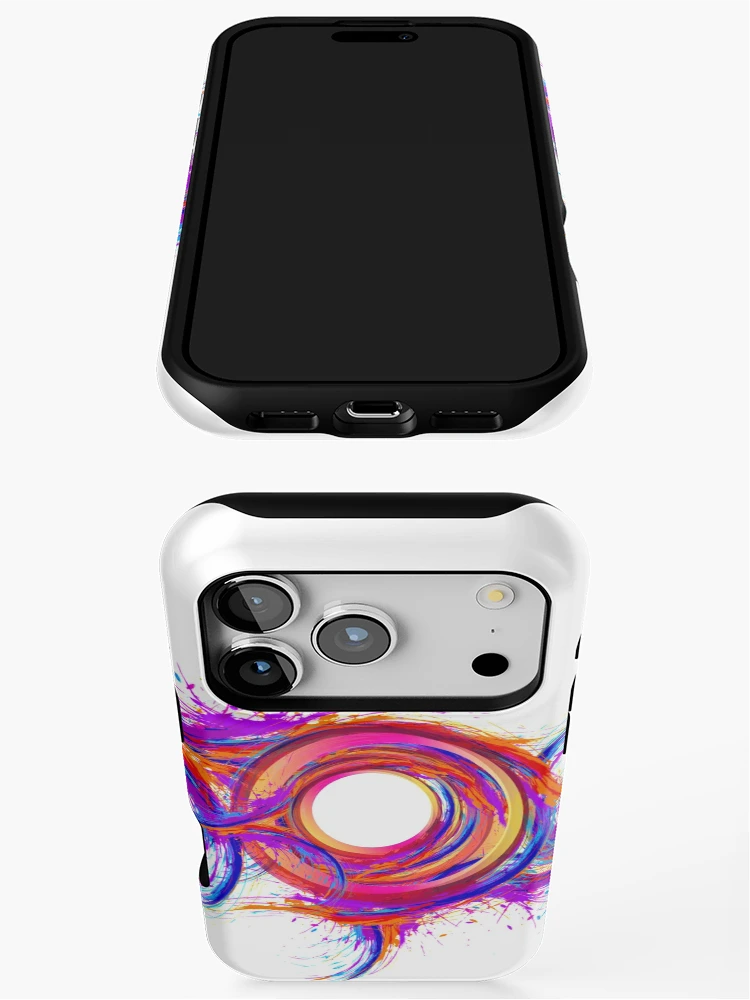 Thumbnail 3 of 4, iPhone Case, Colorful Pattern designed and sold by SIMSCollection.