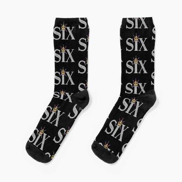Six: The Musical Rhinestone Logo Socks