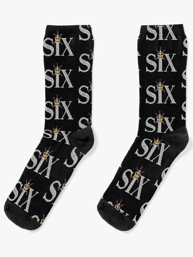 Six: The Musical Rhinestone Logo Socks