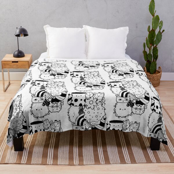 Item preview, Cute Doodle Faces, Flowers and Rainbow designed and sold by MandalaApparel.
