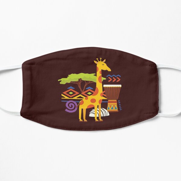 African Animal Lodge Flat Mask