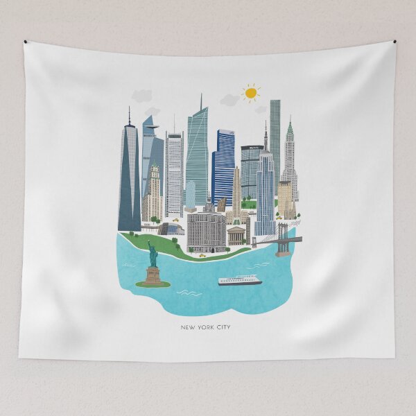 Item preview, New York City Illustration designed and sold by Lindseykayco.
