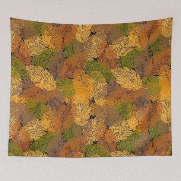 Item preview, falls leaves seamless pattern designed and sold by Milllla.