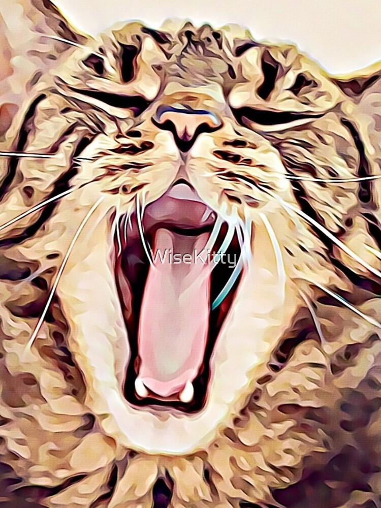 Wild Thing Tabby Cat Art by WiseKitty
