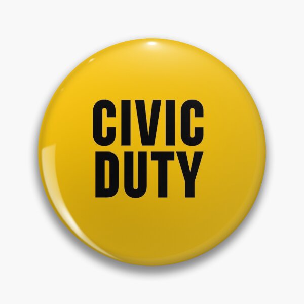 Item preview, Civic Duty Face Masks - Large Print Yellow Civic Duty designed and sold by ravishdesigns.