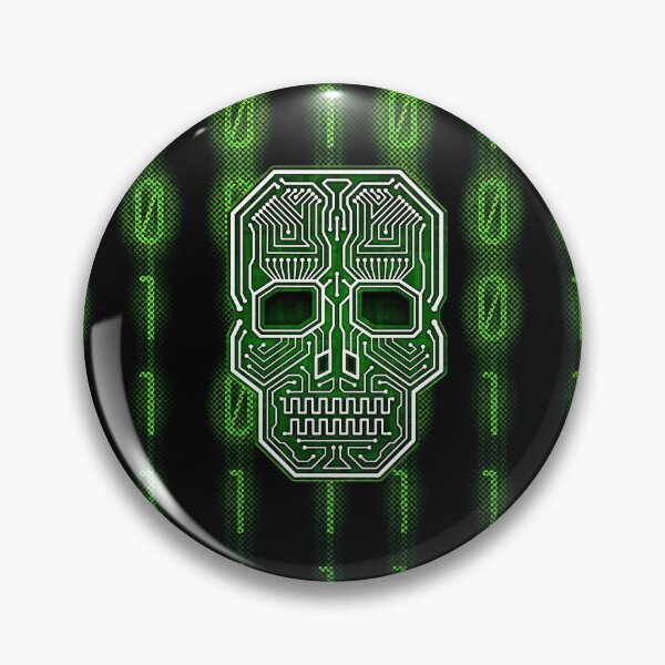 Item preview, Skull Hacker Pattern designed and sold by hacktees-shop.
