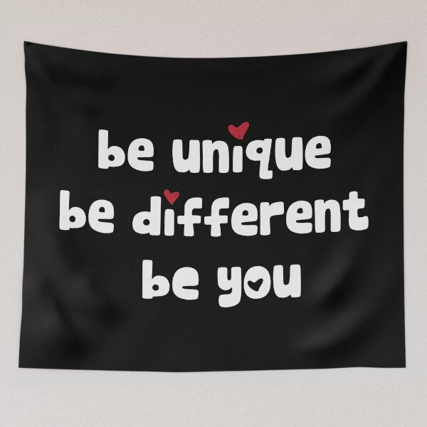 Item preview, Be Unique Be Different Be You designed and sold by Arassa Design.