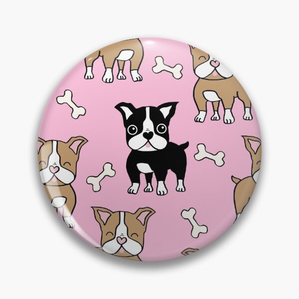 Item preview, Cute Boston Terrier Dog Pink designed and sold by ohboeys.