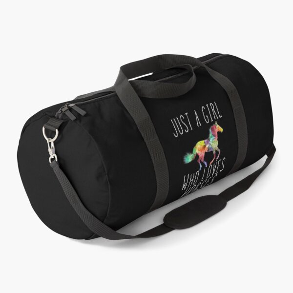 Just A Girl Who Loves Horses Duffle Bag