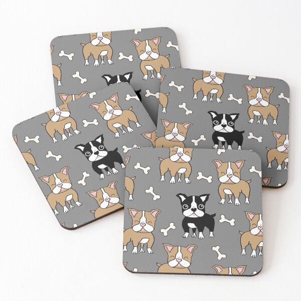 Item preview, Cute Boston Terrier Dog Grey designed and sold by ohboeys.