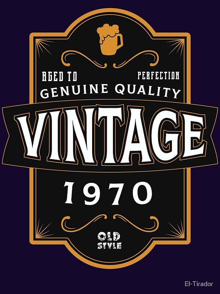 50th Birthday Gift T-Shirt Vintage 1970 Original Parts Retro Birthday