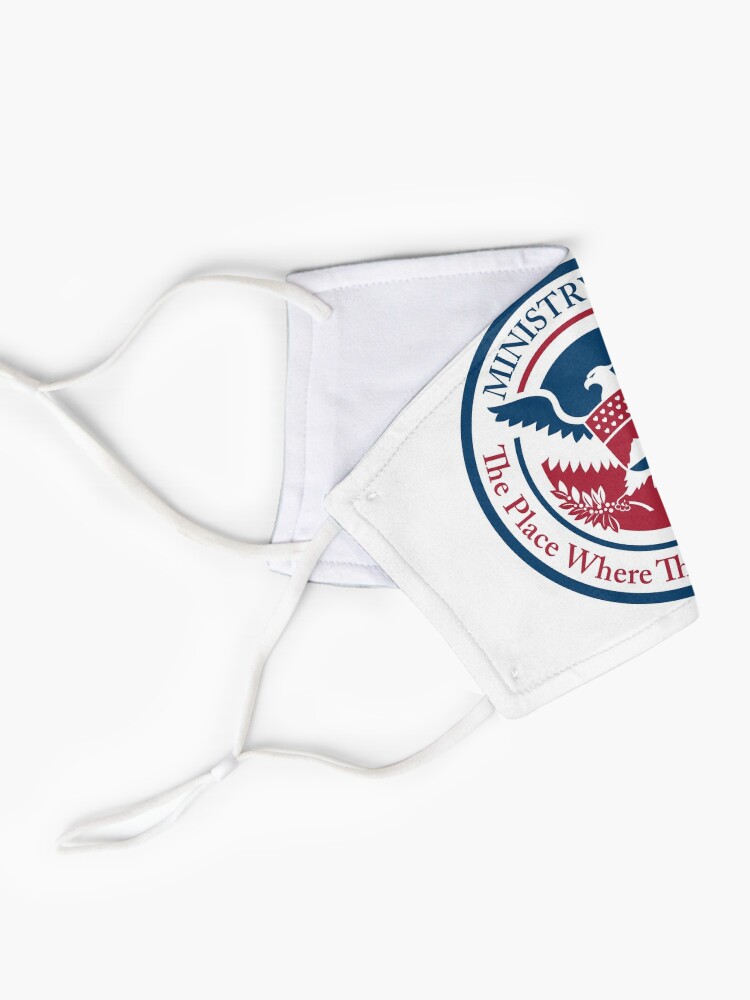 Alternate view of ministry of love, official seal Mask