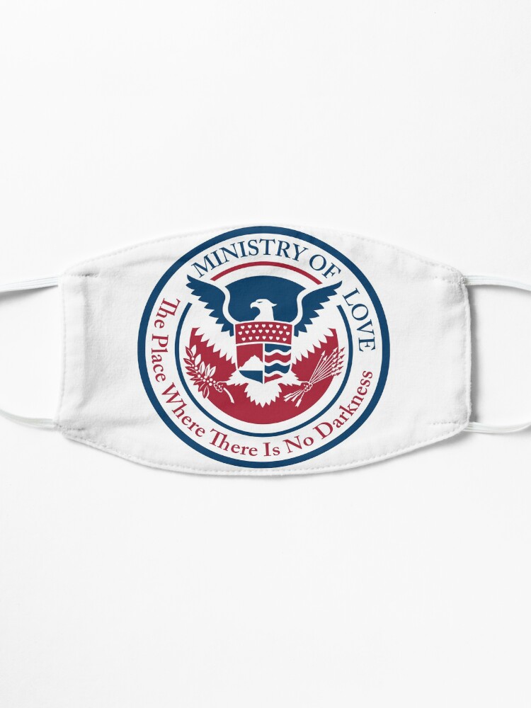 Alternate view of ministry of love, official seal Mask