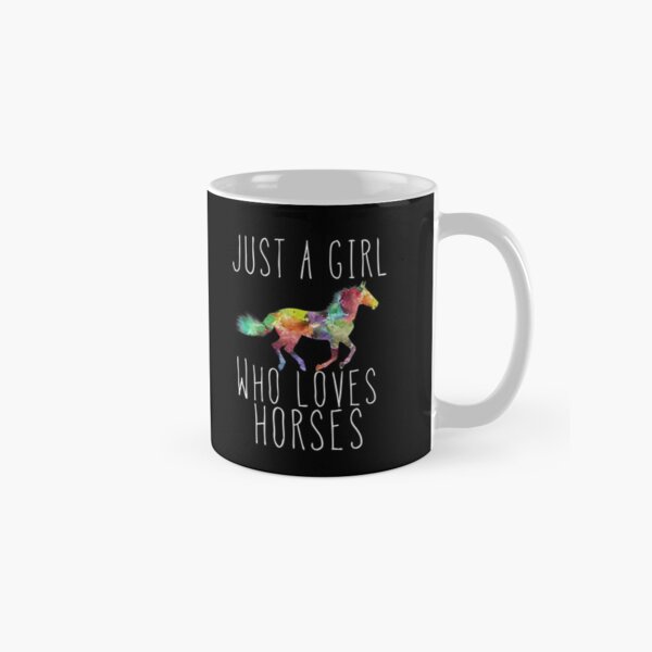 Item preview, Just A Girl Who Loves Horses  designed and sold by cimibaka25.
