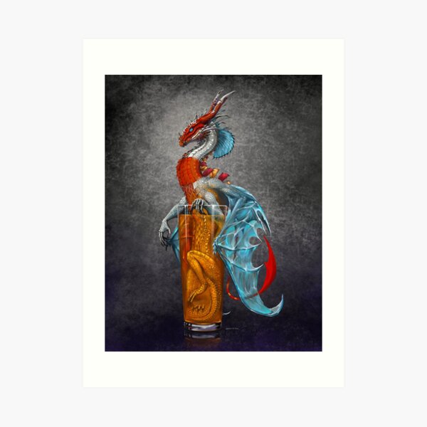 Long Island Iced Tea Dragon Art Print