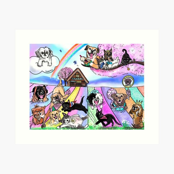 Item preview, El prado de los sueños designed and sold by HappyPawtraits.