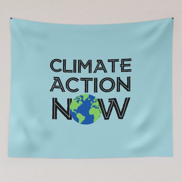 Item preview, Climate Action Now (black, blue, green) - Strike to Save the Earth and Environment designed and sold by gimmesometees.