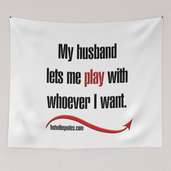 Item preview, Mi esposo me deja jugar con quien yo quiera. designed and sold by hotwifequotes.