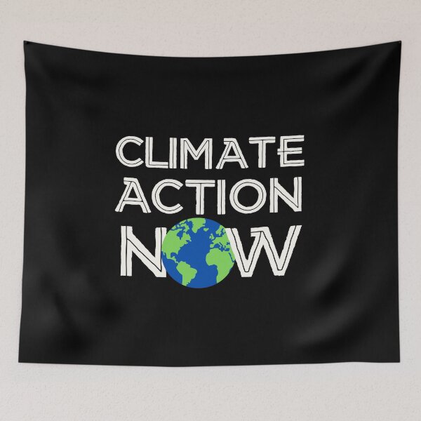 Item preview, Climate Action Now (white, blue, green) - Strike to Save the Earth and Environment designed and sold by gimmesometees.