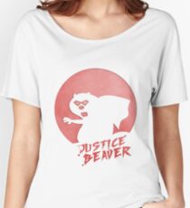 Justice Beaver Women's Relaxed Fit T-Shirt