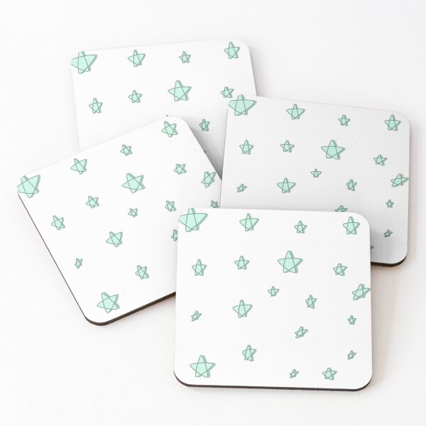 Item preview, Pastel Green Stars with Shadow designed and sold by Arexus.