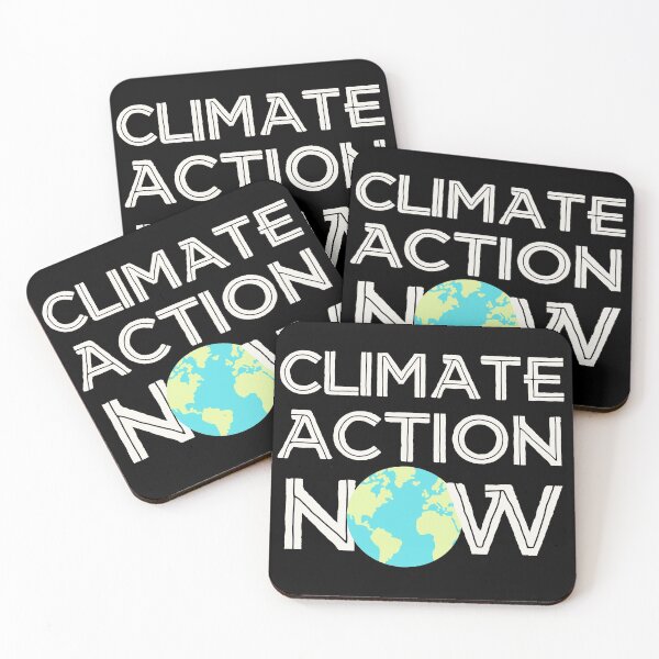 Item preview, Climate Action Now (white, light blue & green) - Strike to Save the Earth and Environment designed and sold by gimmesometees.