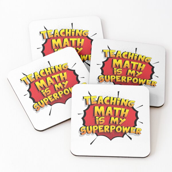 Item preview, Teaching Math is my Superpower Funny Design Teaching Math Gift designed and sold by Custom365.