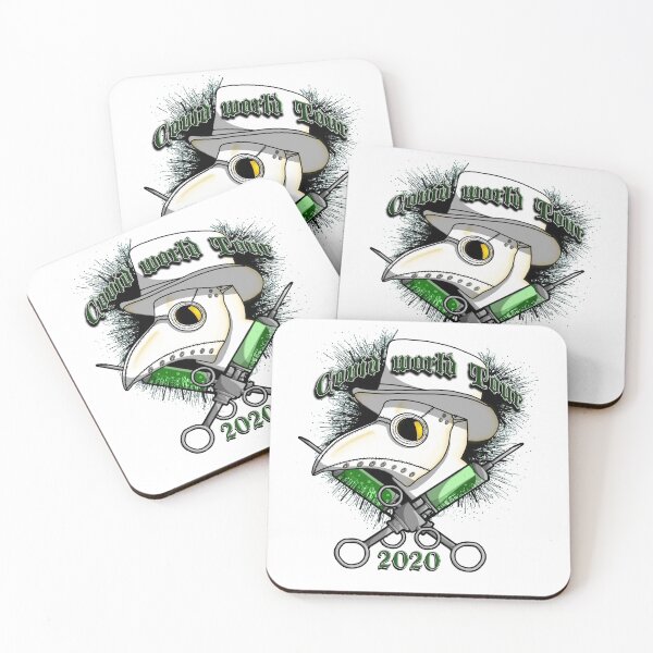 Item preview, Covid world tour Plague doctor 2020 (white mask) designed and sold by vladflame.