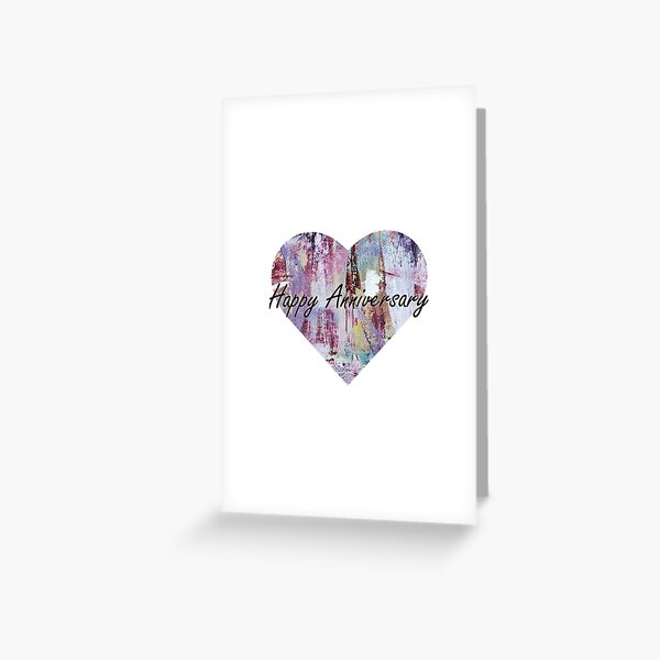 Item preview, Happy Anniversary Heart Abstract Painting  designed and sold by BritW1509.