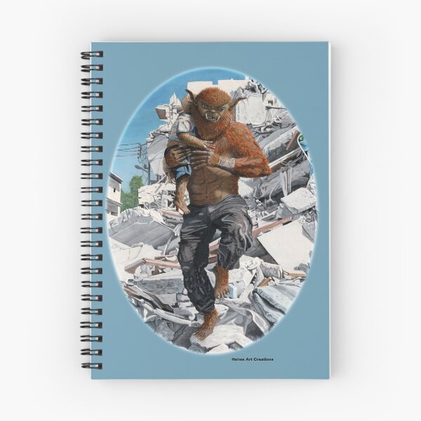 Item preview, Monster Action Superhero Carrying Child Fantasy Image designed and sold by HelmsArt.