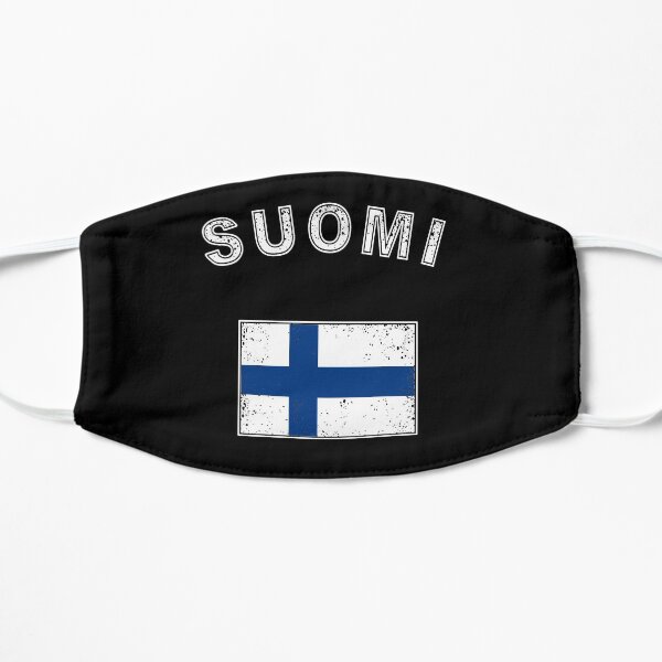 Finland Finnish flag flag Flat Mask