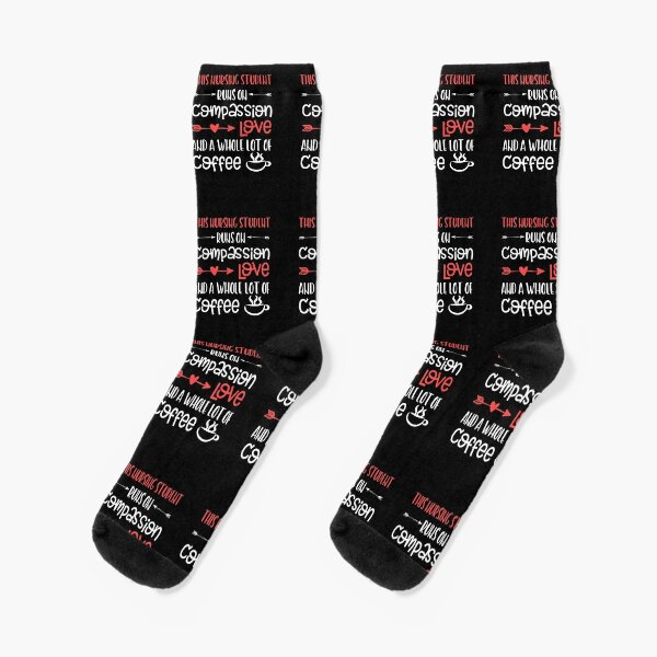 Chaussettes Nursing Student Gift Trust Presque Drole Disant Ecole D Infirmieres Par Createdbyheidi Redbubble